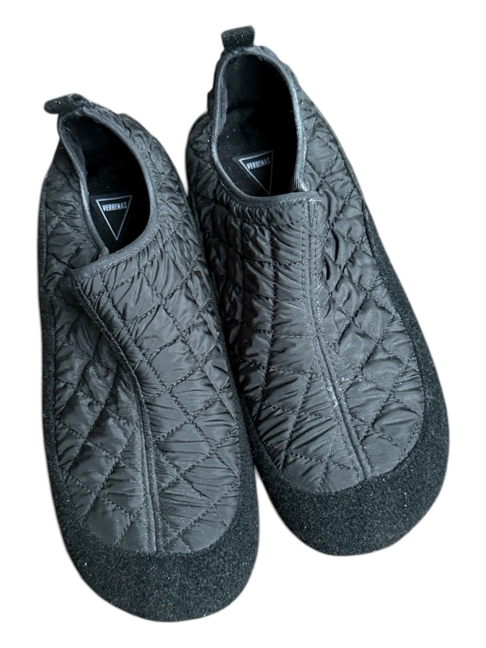 VERBENAS Quilted Black Slip-On slippers  for Men